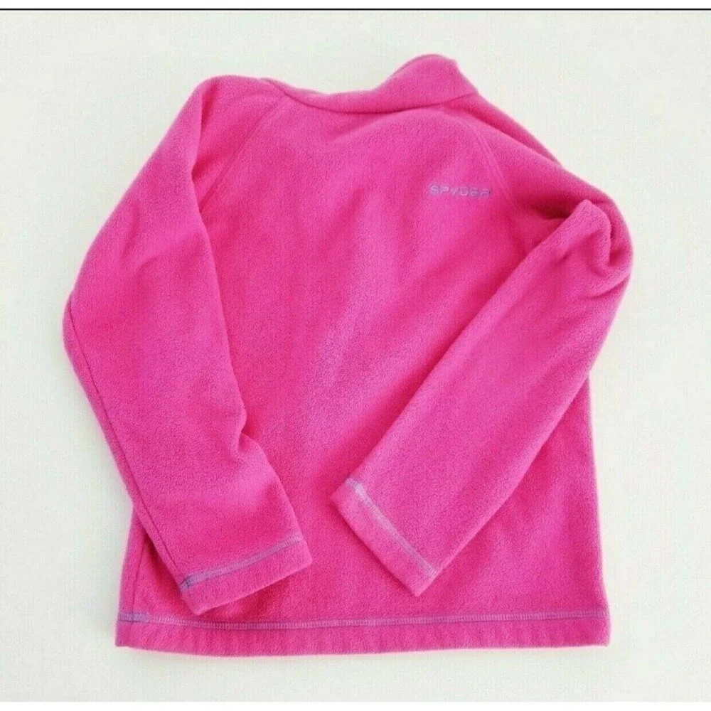 Spyder T Neck Fleece Pink - Girls 5 Year